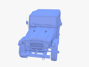 Generic 4x4 car v2 3D Model