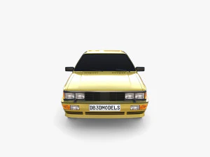 Generic 80s Coupe 3D Model