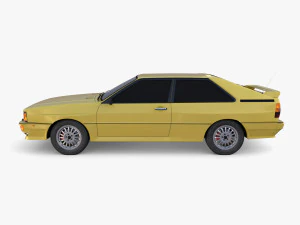 Generic 80s Coupe 3D Model