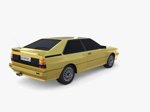 Generic 80s Coupe 3D Model