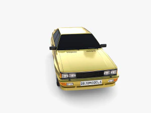 Generic 80s Coupe 3D Model