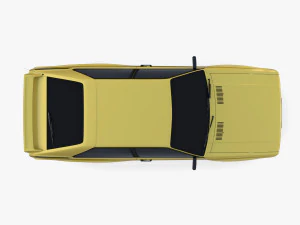 Generic 80s Coupe 3D Model