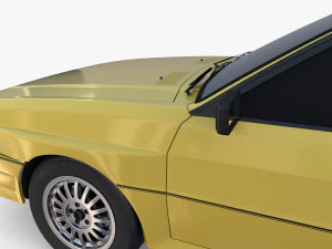 Generic 80s Coupe 3D Model