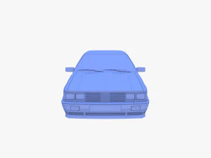 Generic 80s Coupe 3D Model