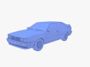 Generic 80s Coupe 3D Model