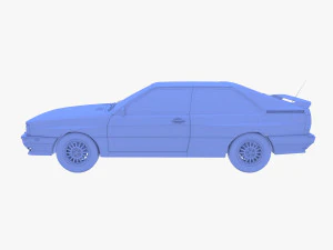 Generic 80s Coupe 3D Model