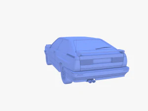 Generic 80s Coupe 3D Model