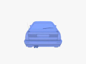 Generic 80s Coupe 3D Model
