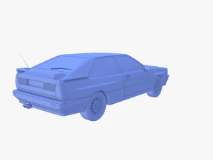 Generic 80s Coupe 3D Model