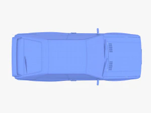 Generic 80s Coupe 3D Model