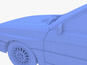 Generic 80s Coupe 3D Model