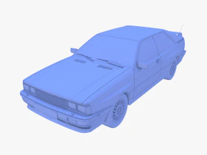 Generic 80s Coupe 3D Model