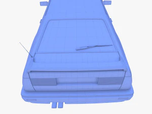 Generic 80s Coupe 3D Model