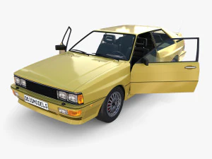 Cup&ecirc; gen&eacute;rico dos anos 80 com interior Modelo 3D