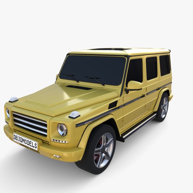 Generic Luxury SUV 3D Model .c4d .max .obj .3ds .fbx .stl .blend 