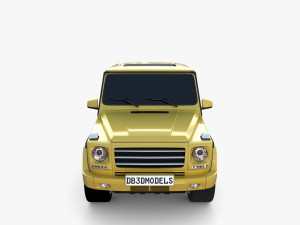 Generic Luxury SUV with interior 3D Model