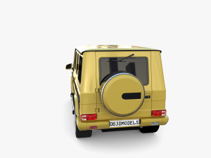 Generic Luxury SUV with interior 3D Model