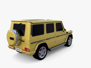Generic Luxury SUV with interior 3D Model