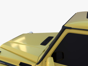 Generic Luxury SUV with interior 3D Model