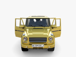 Generic Luxury SUV with interior 3D Model