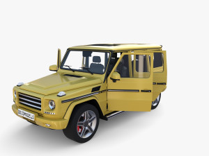 Generic Luxury SUV with interior 3D Model
