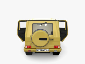Generic Luxury SUV with interior 3D Model
