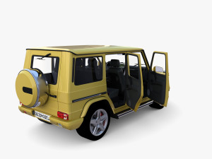 Generic Luxury SUV with interior 3D Model