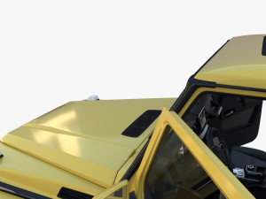 Generic Luxury SUV with interior 3D Model
