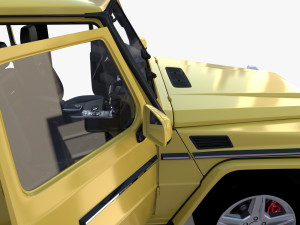 Generic Luxury SUV with interior 3D Model