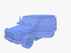 Generic Luxury SUV with interior 3D Model