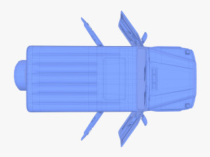 Generic Luxury SUV with interior 3D Model