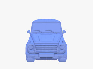 Generic Luxury SUV with interior 3D Model