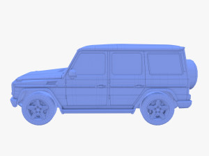 Generic Luxury SUV with interior 3D Model