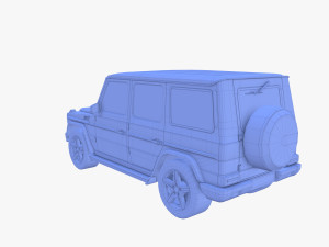 Generic Luxury SUV with interior 3D Model