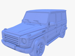 Generic Luxury SUV with interior 3D Model
