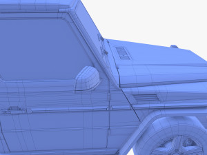 Generic Luxury SUV with interior 3D Model