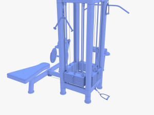 4 Multi station jungle machine v1 3D Модель