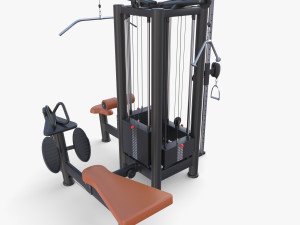 4 Multi station jungle machine v2 3D Модель