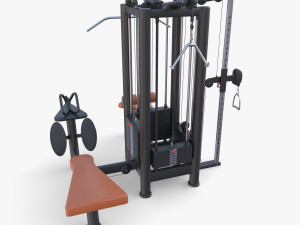 4 Multi station jungle machine v2 3D Модель