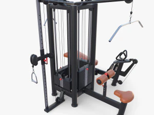 4 Multi station jungle machine v2 3D Model