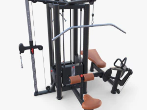 4 Multi station jungle machine v2 3D Model