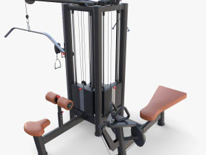 4 Multi station jungle machine v2 3D Model