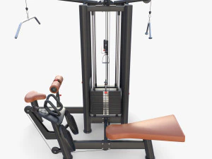4 Multi station jungle machine v2 3D Model