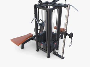4 Multi station jungle machine v2 3D Model