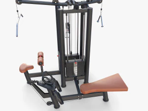 4 Multi station jungle machine v2 3D Model
