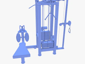 4 Multi station jungle machine v2 3D Model