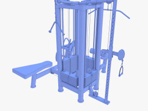 4 Multi station jungle machine v2 3D Model