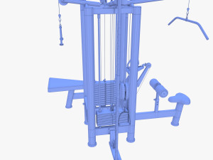 4 Multi station jungle machine v2 3D Модель