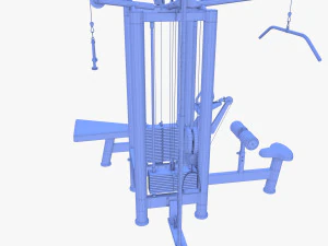 4 Multi station jungle machine v2 3D Model