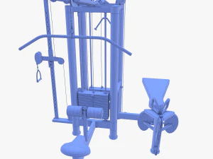 4 Multi station jungle machine v2 3D Model